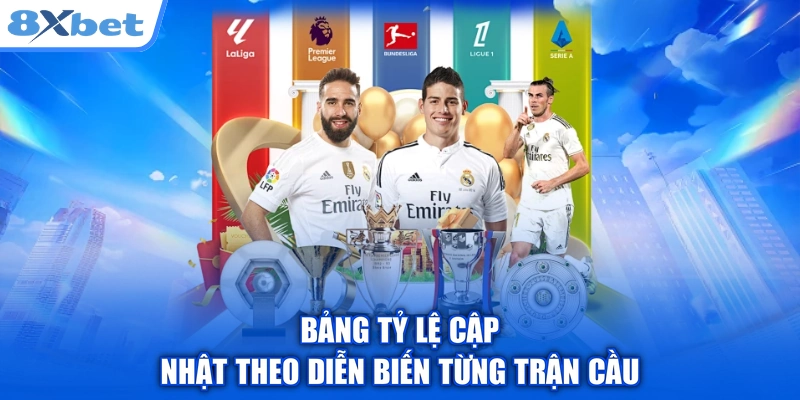 Bảng tỷ lệ cập nhật theo diễn biến từng trận cầu